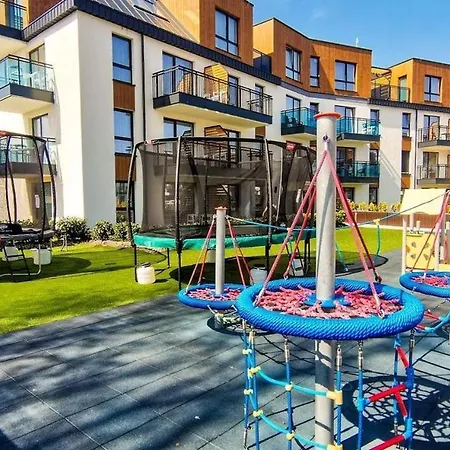 Family Sun & Fun & Water Park Patio At Belmare Aqua Apartmán Miedzyzdroje