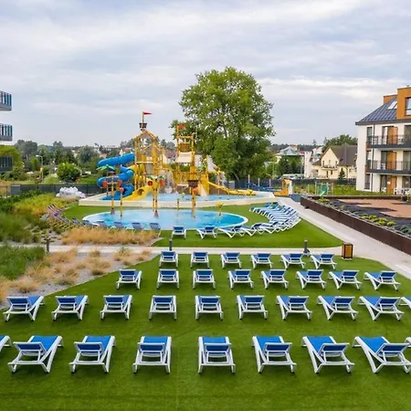 Family Sun & Fun & Water Park Patio At Belmare Aqua Apartmán